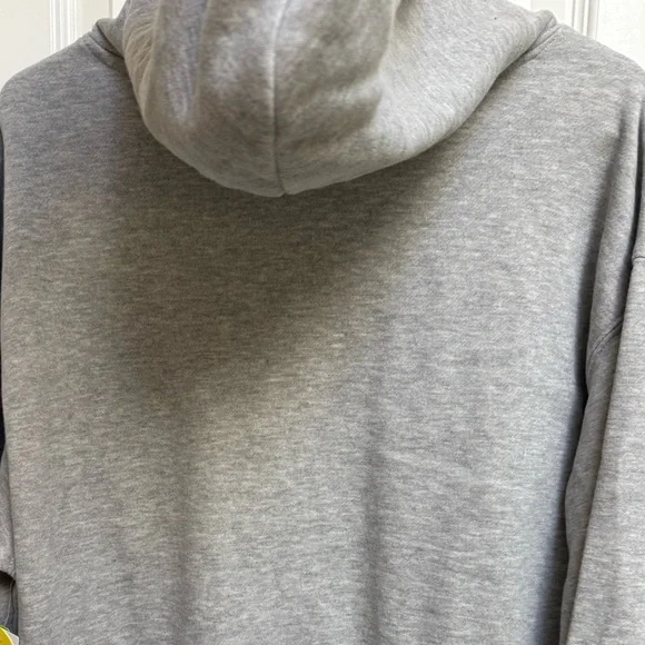 Aritzia Gray Hoodie with Red Heart Accents - Picture 3 of 3